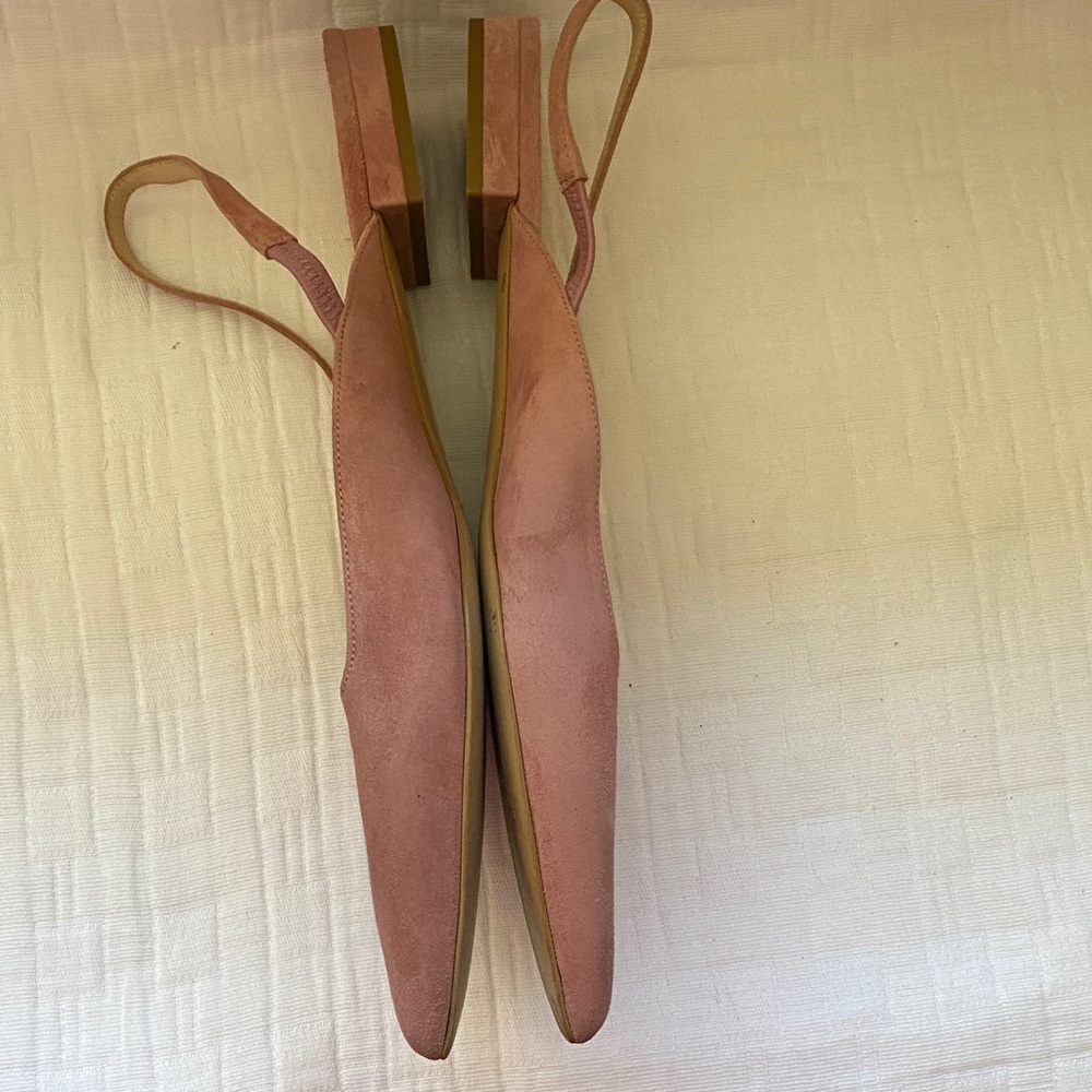 EVERLANE Made In Italy Pointed Slingback Flats in Dusty Rose - Picture 3 of 8
